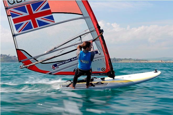 Bryony Shaw (Team GBR)  - Rio Olympics practice © Rick Tomlinson / British Sailing Team